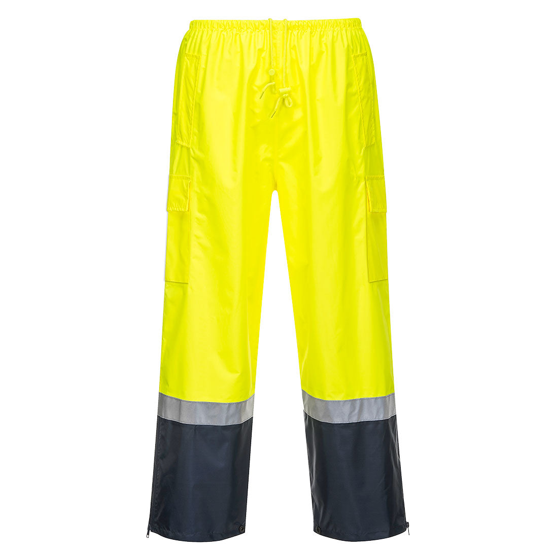 Portwest Hi-Vis Orange &amp; Navy Waterproof Rain Jacket & Pants Set PWSET007