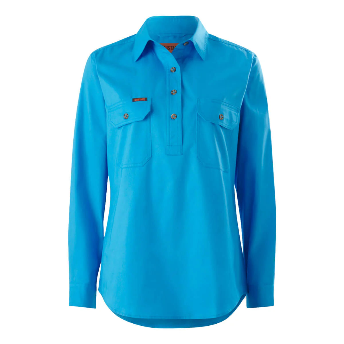 Hard Yakka New Womens Mustang Signature LS Closed Front Work Shirt Y08399