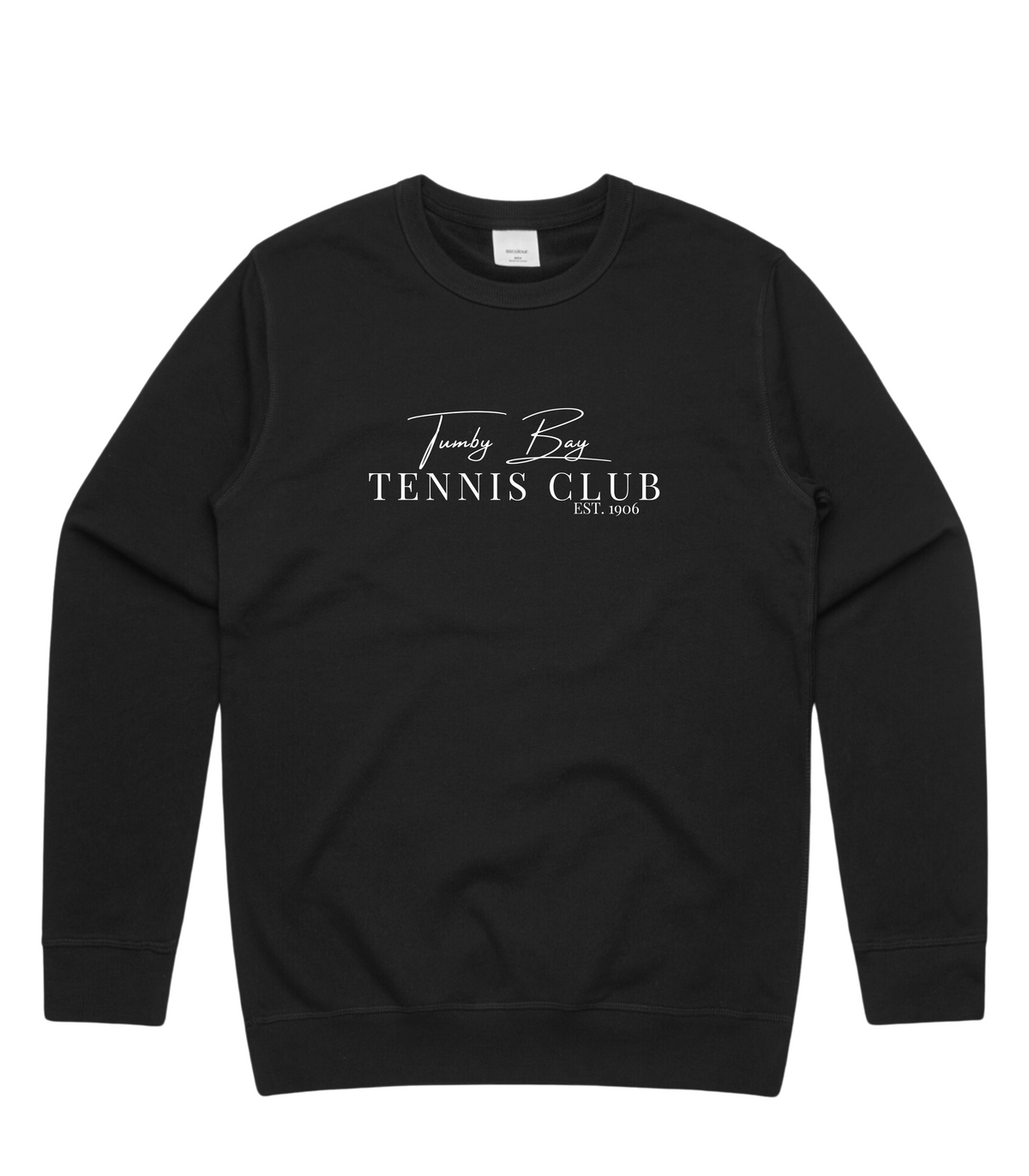 Tumby Bay Tennis Club Mens Premium Crew Embroidered Logo 5121-Collins Clothing Co