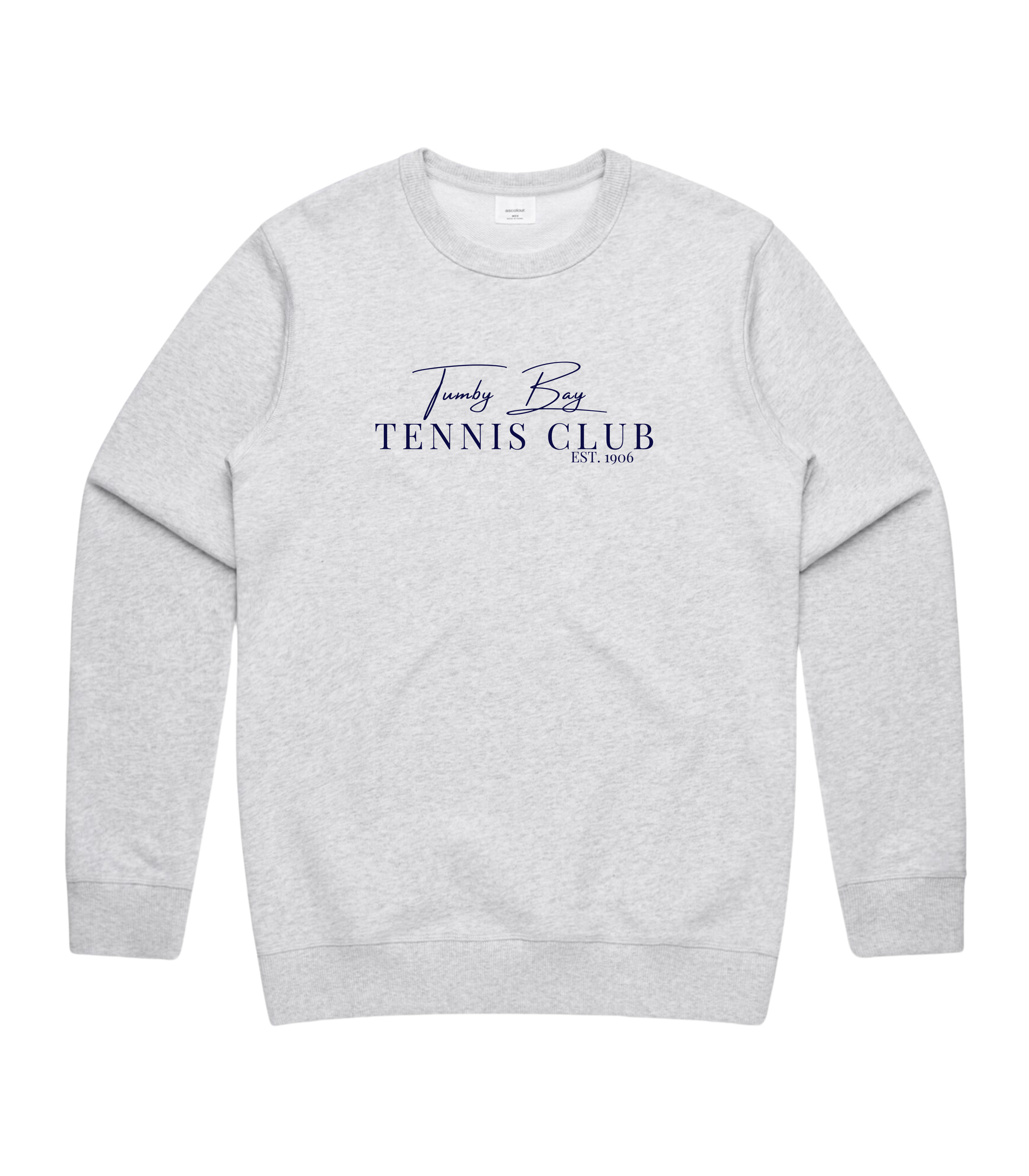 Tumby Bay Tennis Club Mens Premium Crew Embroidered Logo 5121-Collins Clothing Co