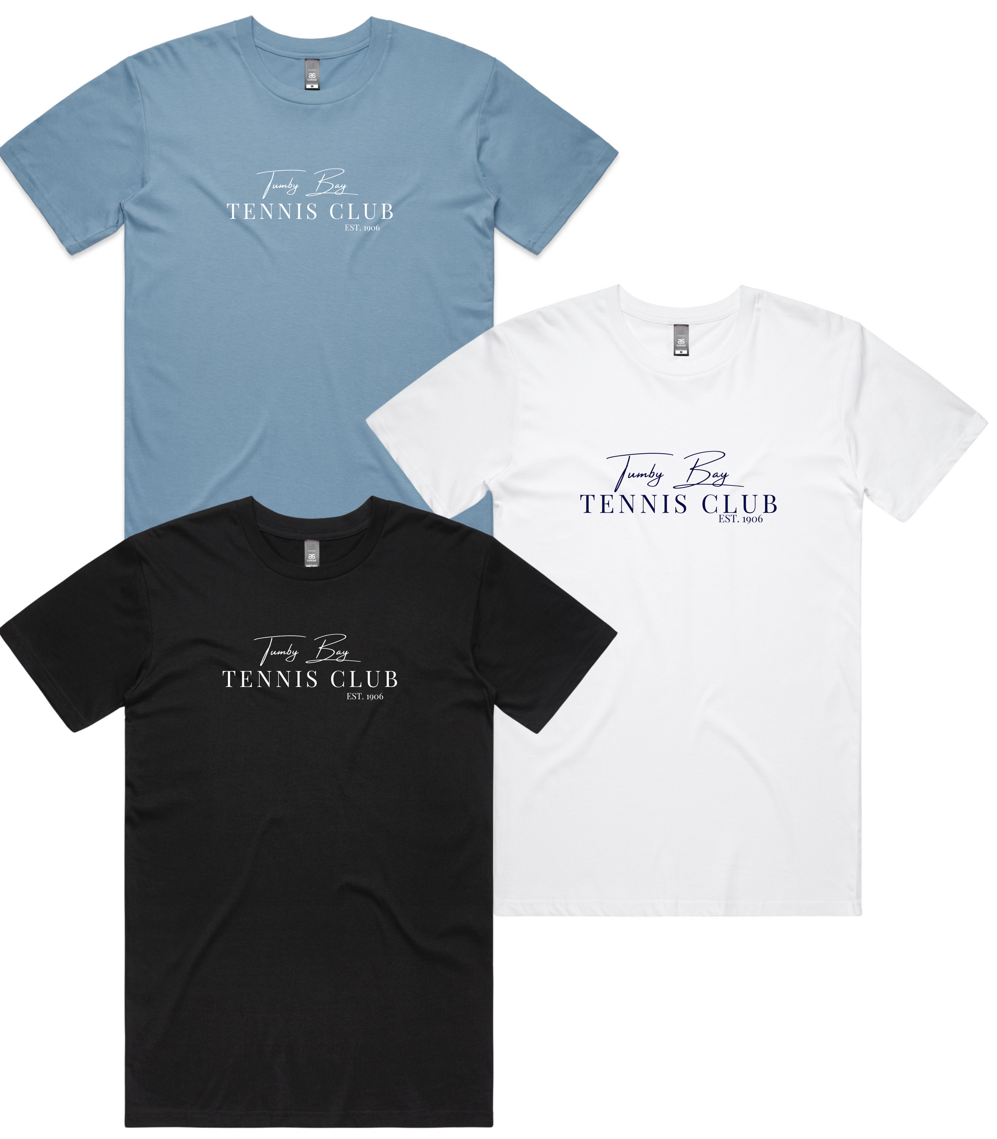 Tumby Bay Tennis Club Mens Staple Tee 5001-Collins Clothing Co