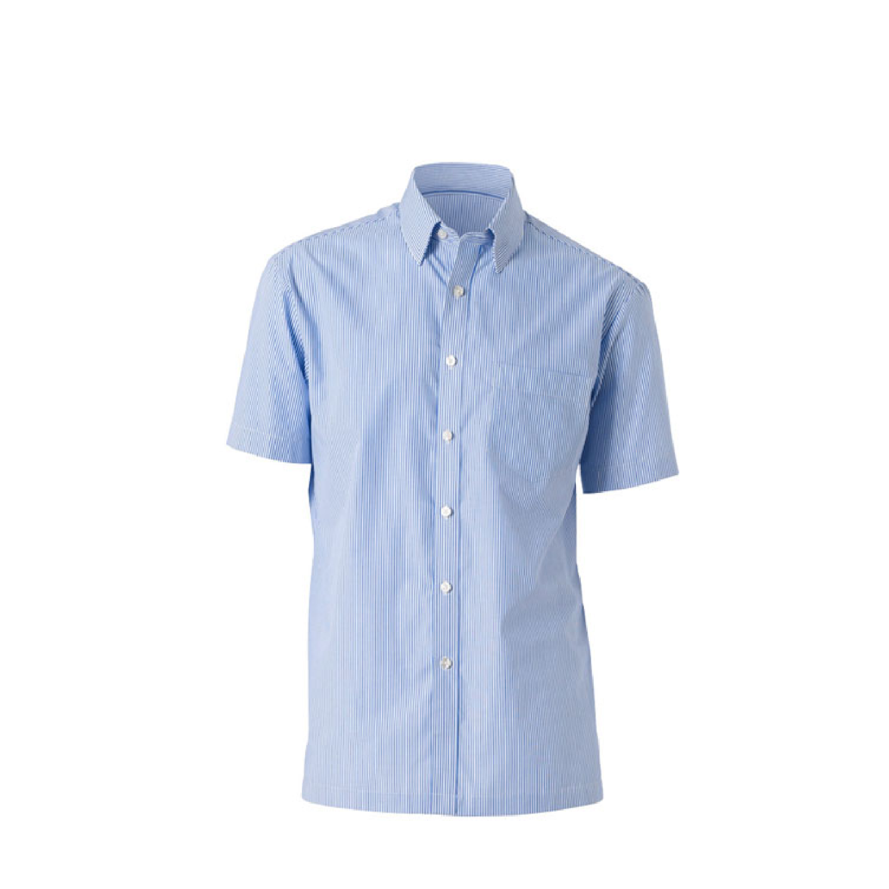 NNT Mens Cotton Shirt Formal Stripe Long Sleeve Cutaway Collar Business CATD77-Collins Clothing Co