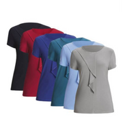 NNT Womens Soft Jersey S/S Round Neck T- Top Blouse Relaxed Fit CATU64-Collins Clothing Co