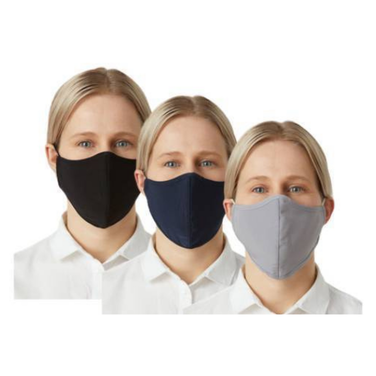 NNT Womens Fabric Face Mask 5 Pack Tripled Layer Breathable Cotton Mask CATKB8-Collins Clothing Co