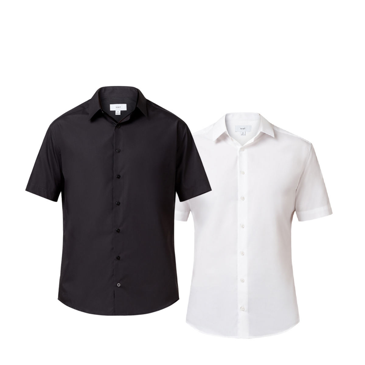 NNT Mens Business Shirt Poplin Short Sleeve Cotton Blend Formal Shirt CATJ8X-Collins Clothing Co