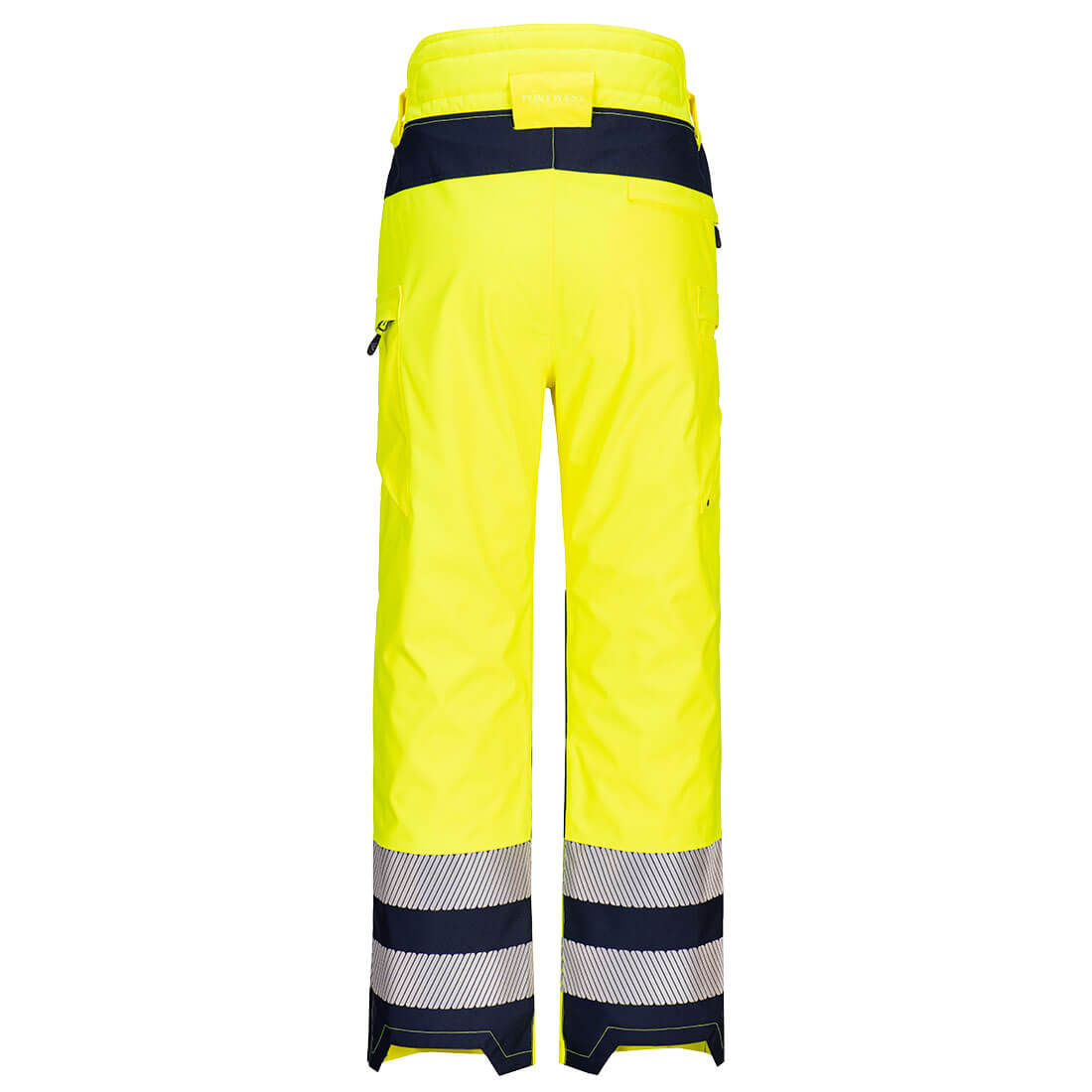 Huski Hi-Vis Yellow &amp; Navy Waterproof Jacket & Cargo Pants Set PWSET012