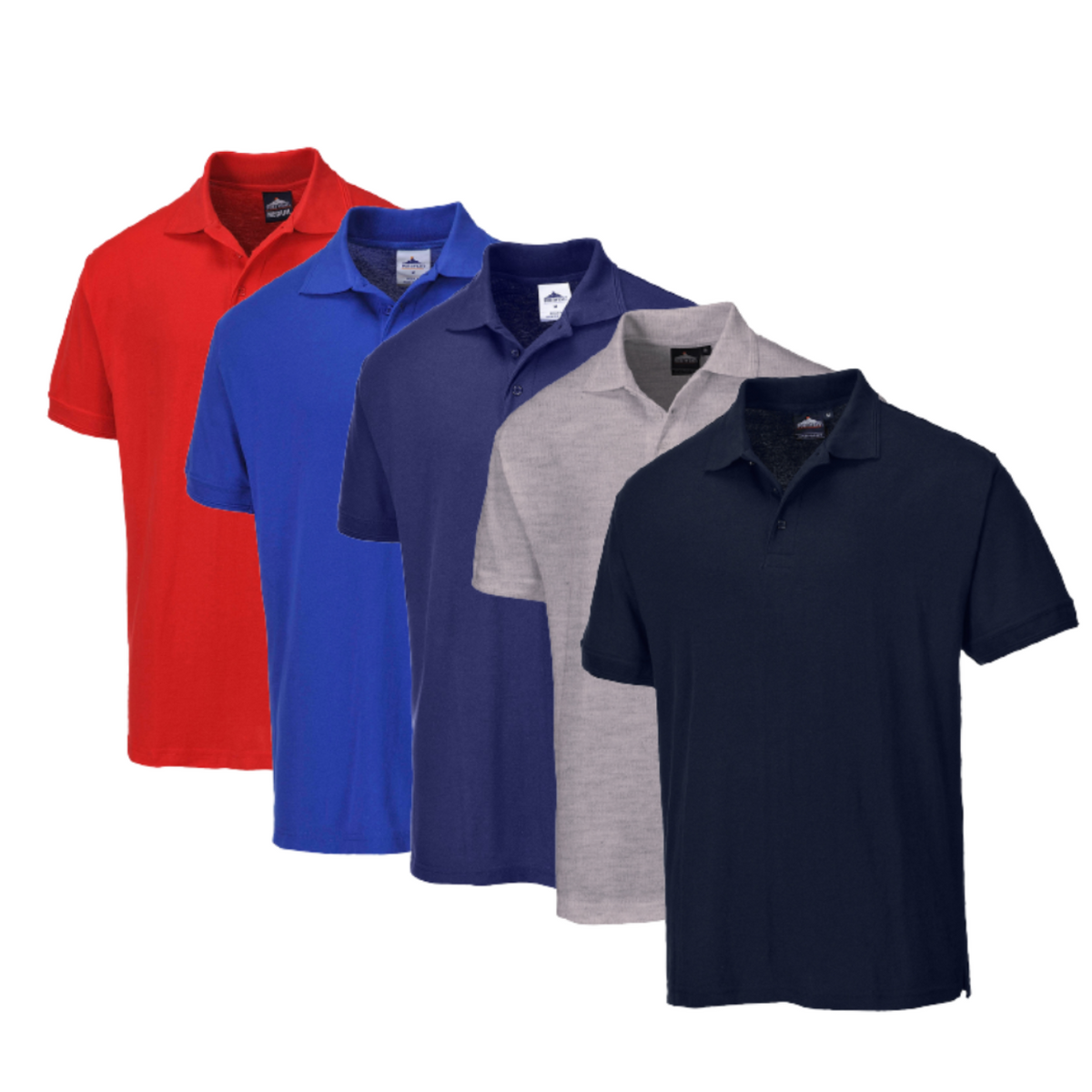 Portwest Naples Polo Shirt Comfortable Polycotton Short Sleeve Shirt B210-Collins Clothing Co