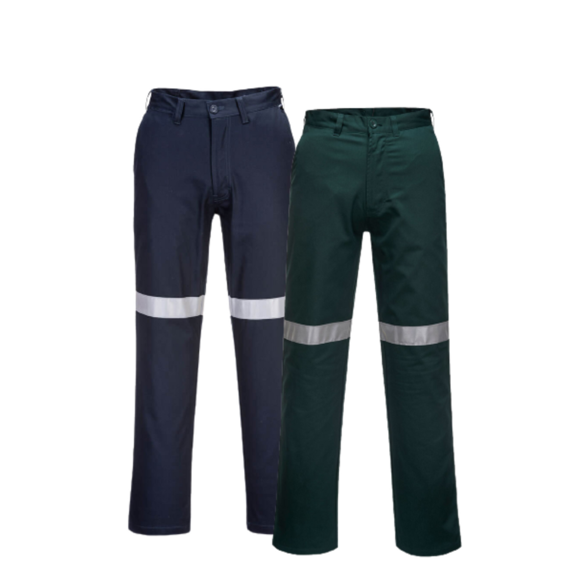 Portwest Straight Leg Pants with Tape Lightweight Reflective Tape MW705-Collins Clothing Co