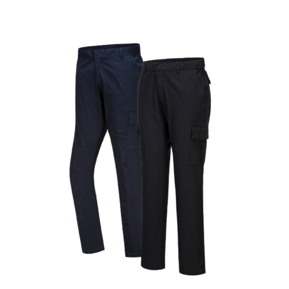 Portwest Stretch Cargo Combat Pants Slim Fit Reflective Trim Comfy Pant S231-Collins Clothing Co