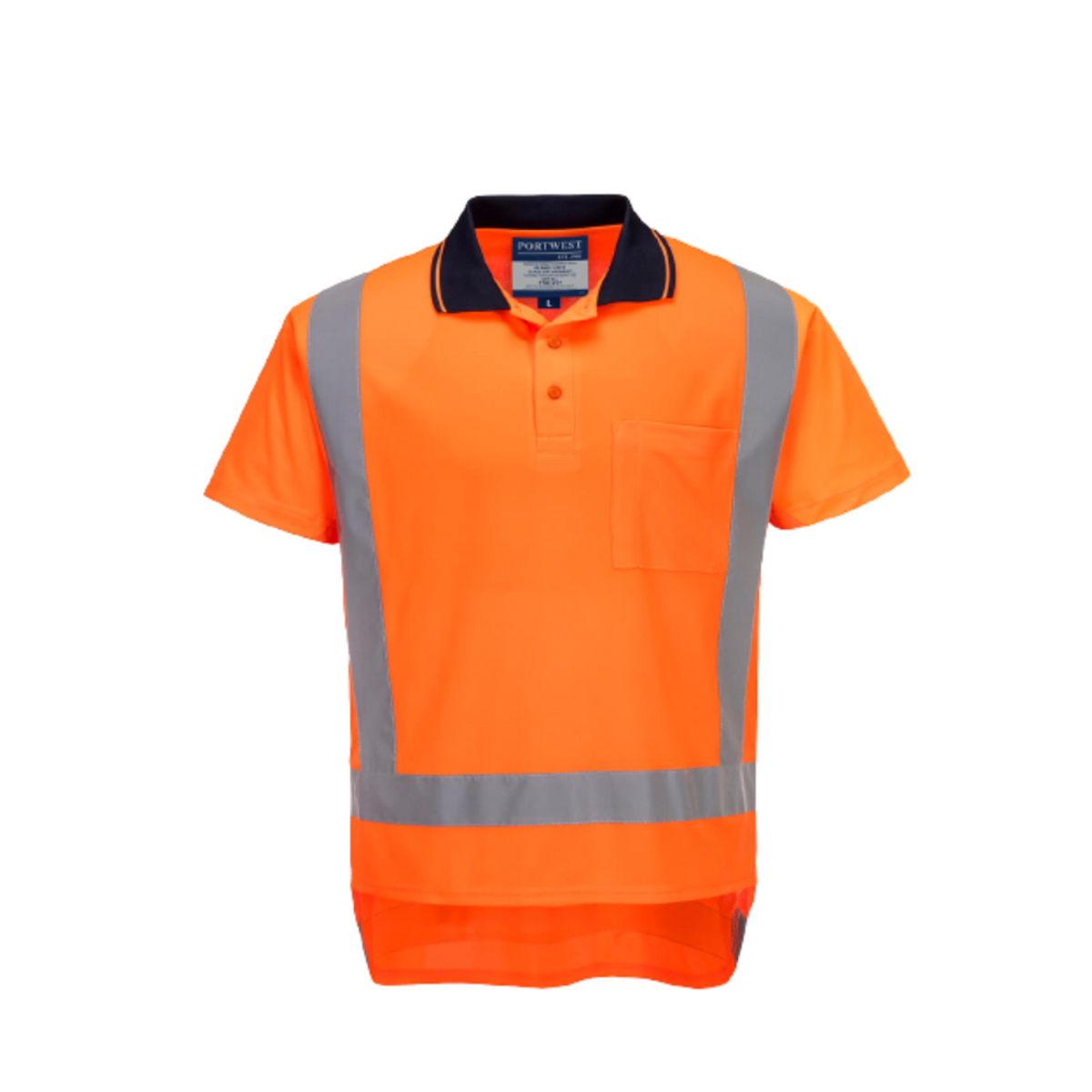 Portwest TTMC Short Sleeved Polo Lightweight Reflective Work Safety TM311-Collins Clothing Co