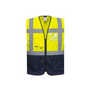 Portwest Warsaw Executive Vest Tape Reflective Zip Opening Work Safety C476-Collins Clothing Co