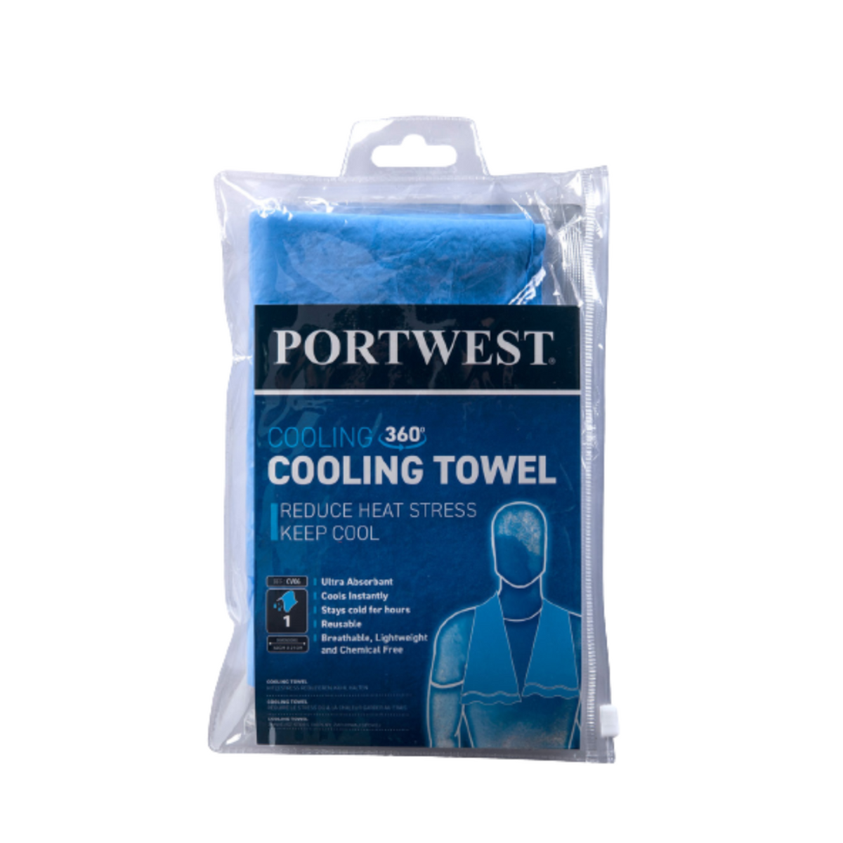 Portwest Cooling Towel Multipurpose Lighweight Comfortable Towel CV06-Collins Clothing Co