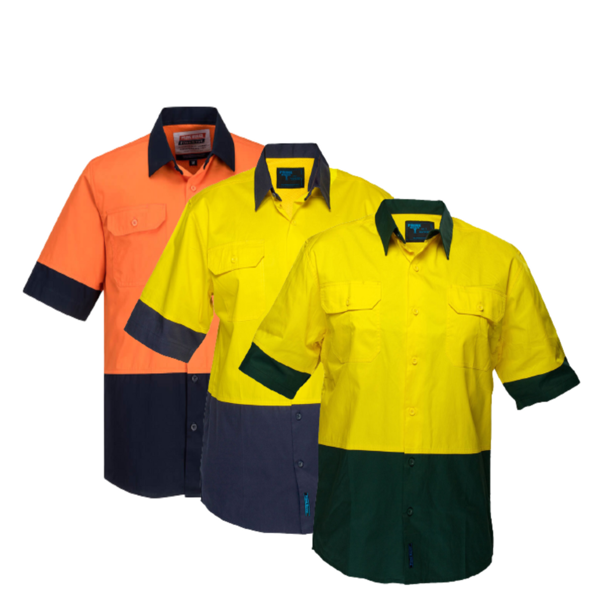 Portwest Hi-Vis Two Tone Lightweight Short Sleeve Shirt Reflective Safety MS802-Collins Clothing Co