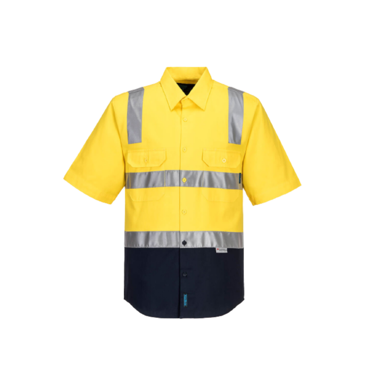 Portwest Hi-Vis Two Tone Regular Weight Shirt Tape Over Shoulder Safety MS102-Collins Clothing Co