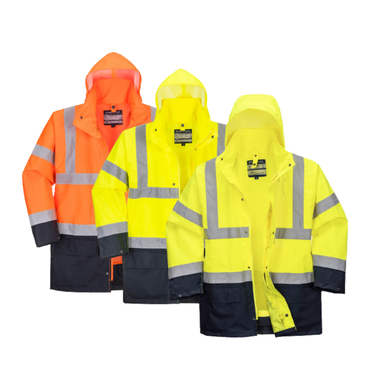 Portwest Essential 5-in-1 Two-Tone Jacket Reflective Taped Work Safety S766-Collins Clothing Co