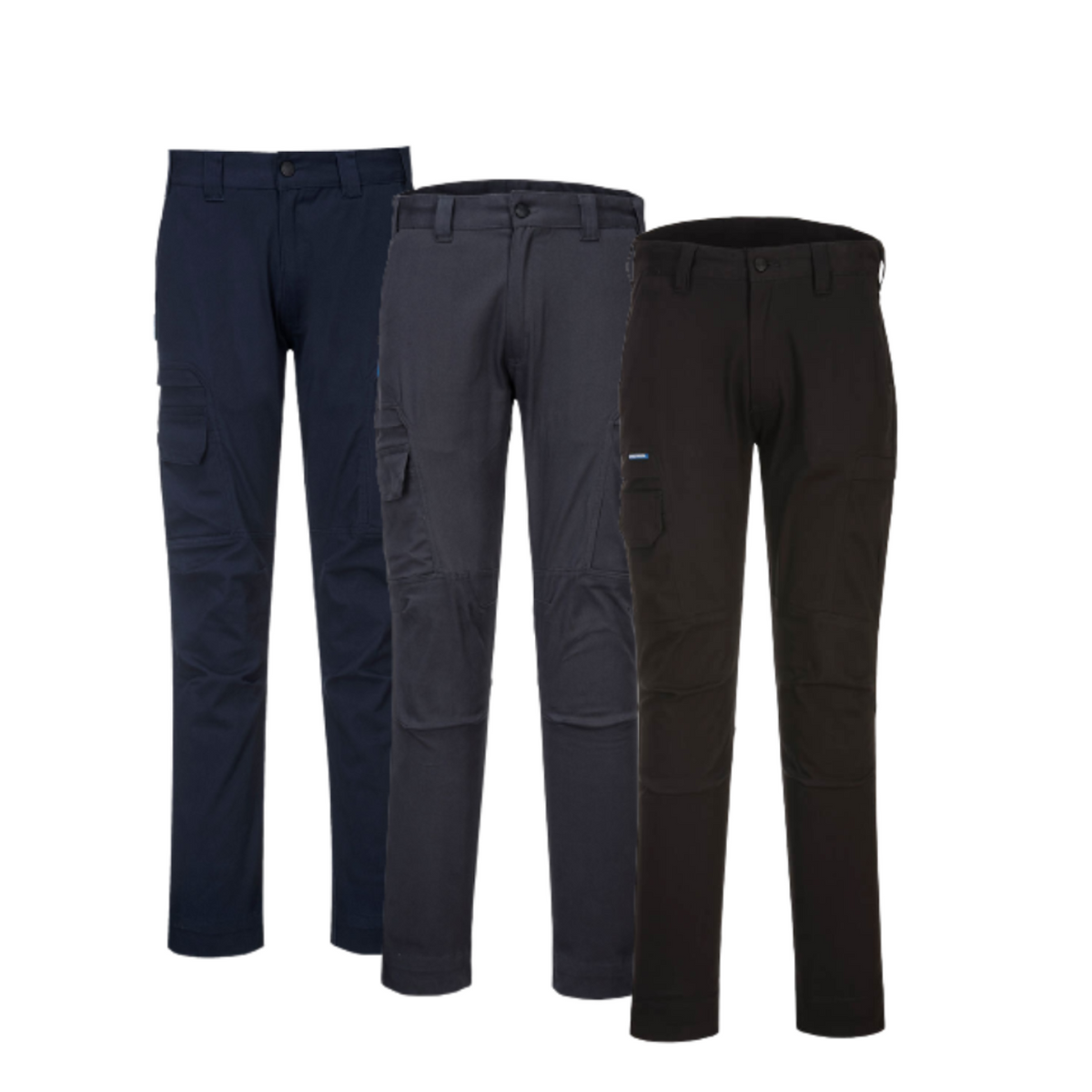 Portwest KX3 Cargo Pants Multiple Pocket Cotton Stretch Slim Pant T801-Collins Clothing Co