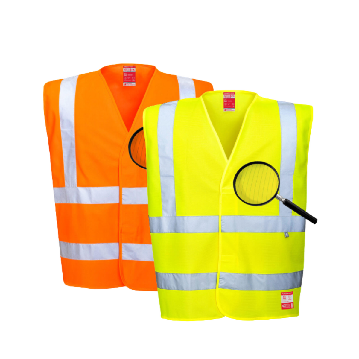 Portwest Hi-Vis Anti Static Vest - Flame Resistant Reflective Work Safety FR71-Collins Clothing Co