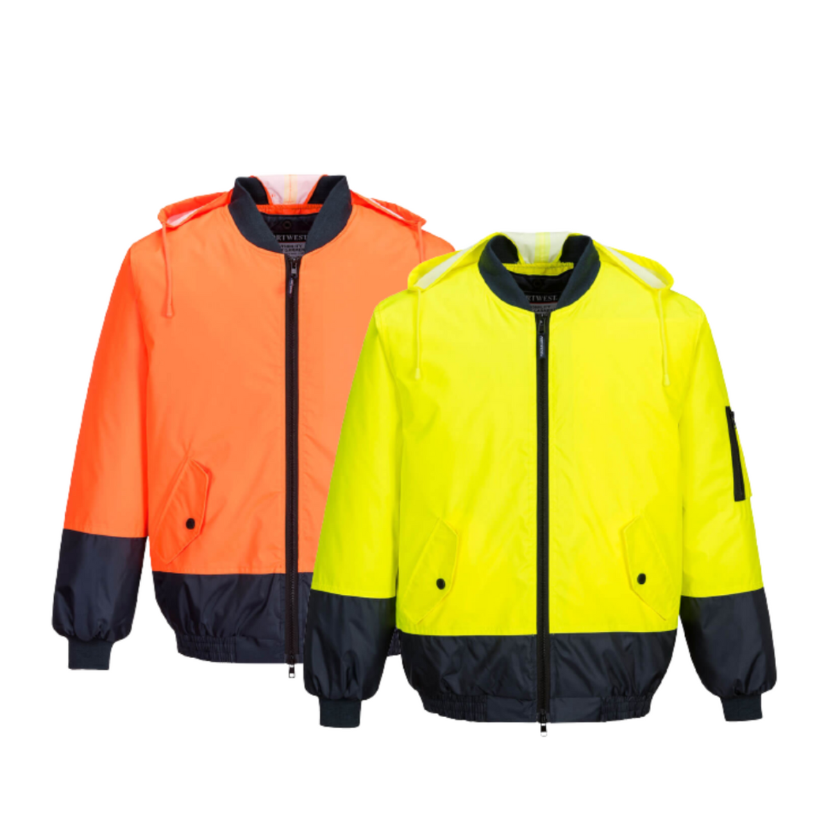 Portwest Hi-Vis Bomber Jacket 2 Tone Waterproof Reflective Work Safety MJ304-Collins Clothing Co