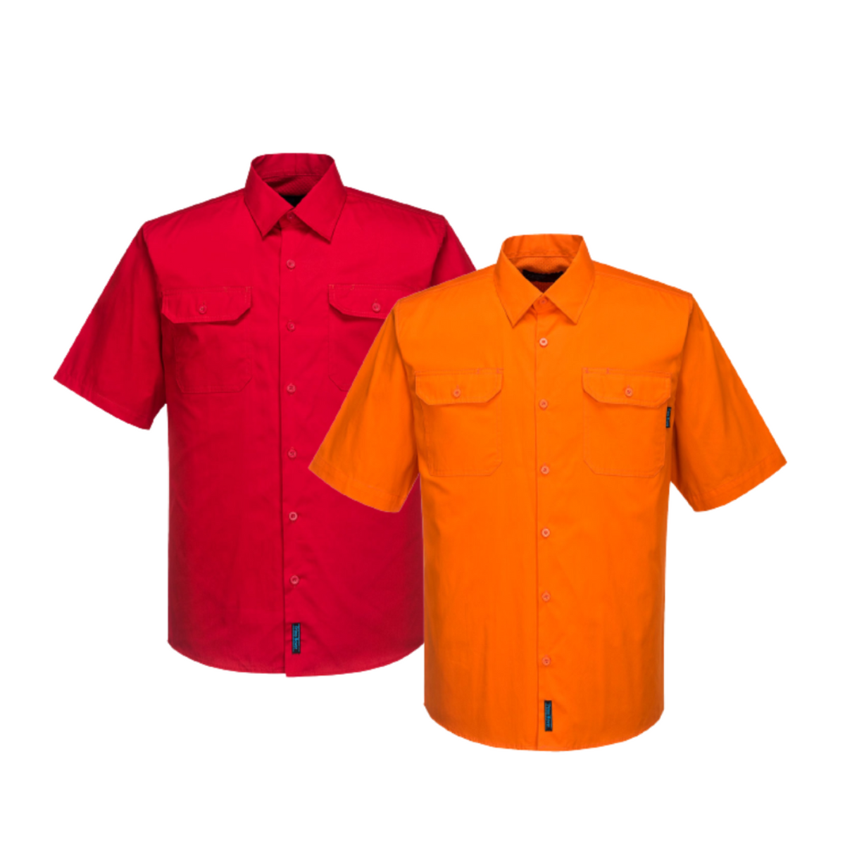 Portwest Hi-Vis Lightweight Short Sleeve Shirt Breathable Polo Shirt Work MS302-Collins Clothing Co