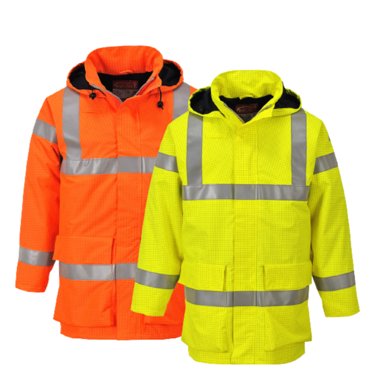 Portwest Mens Bizflame Rain Hi-Vis Multi Lite Jacket Flame Resistant Lining S774-Collins Clothing Co