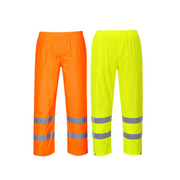 Portwest Mens Hi-Vis Rain Trousers Lightweight Waterproof Work Safety Pants H441-Collins Clothing Co