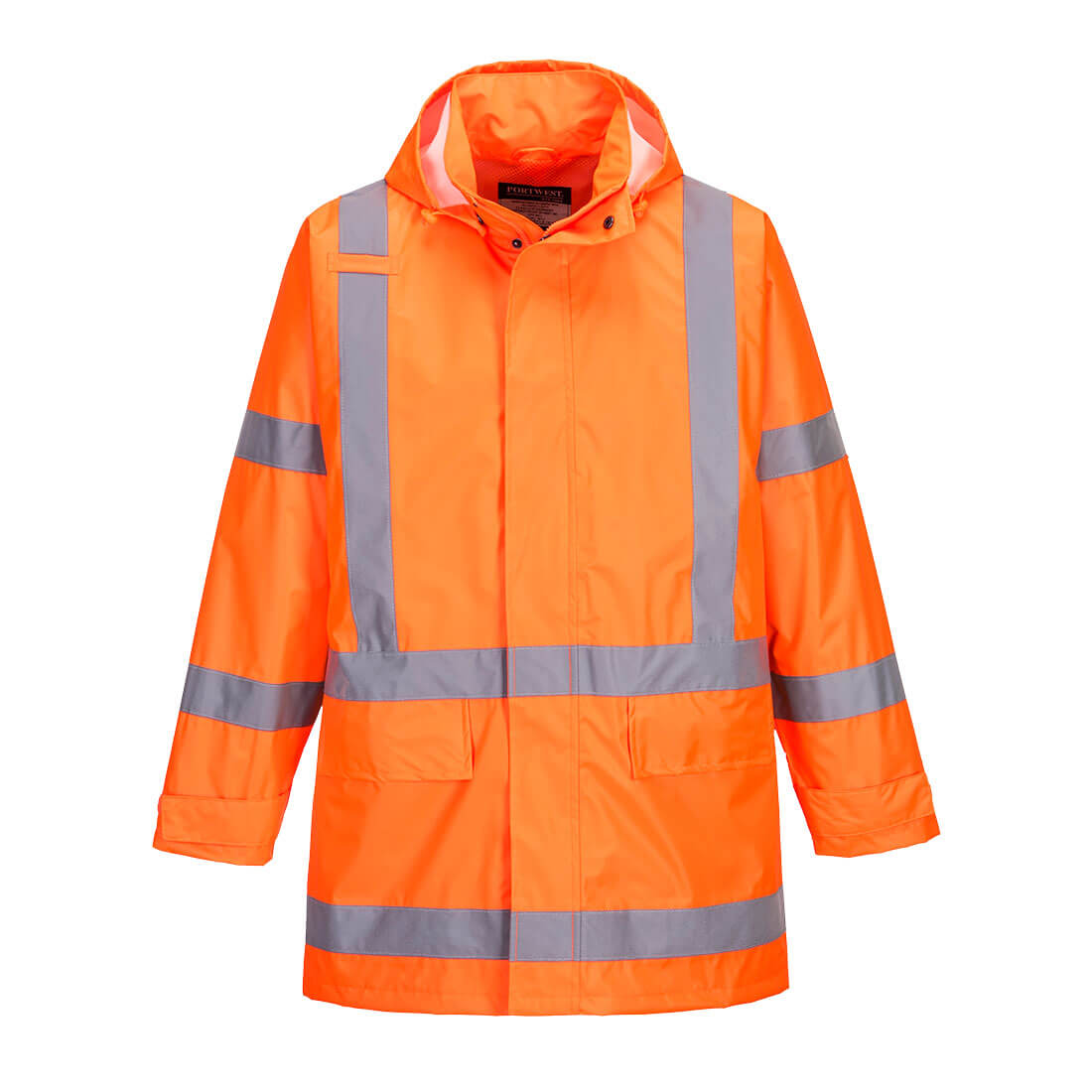 Portwest H440 &  H441 Hi-Vis Waterproof Rain Suit – Orange PWSET010