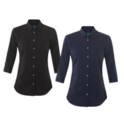 NNT Womens Stretch Cotton Blend 3/5 Sleeve Madem Formal Shirt Business CATU2L-Collins Clothing Co