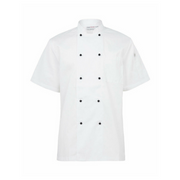 NNT Unisex Adult Chef Jacket Short Sleeve Macquarie Poly Cotton Work CATP5J-Collins Clothing Co
