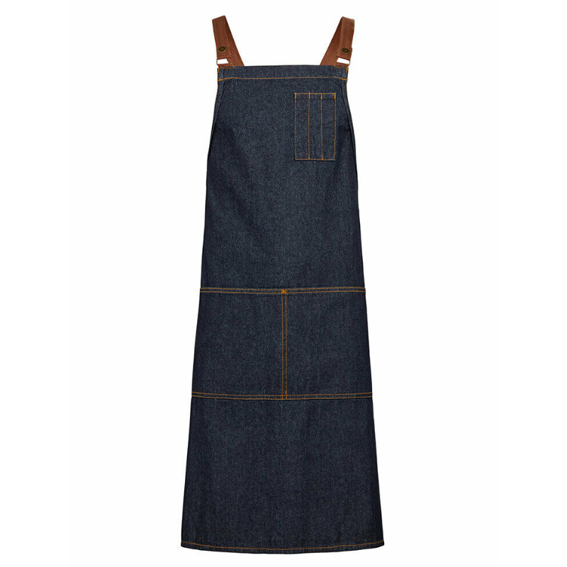 NNT Unisex Chef Memphi Cross Back Denim Apron Work Safety Tough Durable CATK2M-Collins Clothing Co