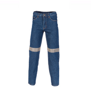 DNC Workwear Womens Taped Denim Stretch Jeans Reflective Comfortable 3347-Collins Clothing Co
