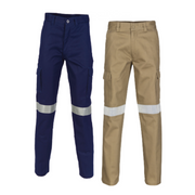 DNC Workwear Mens Cotton Drill Cargo Pants Hi-Vis Comfortable  Work 3319-Collins Clothing Co
