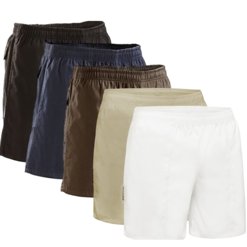 Stubbies Ruggers Mens Long Leg Shorts Draw Cord Cotton Comfort Work SE214H-Collins Clothing Co