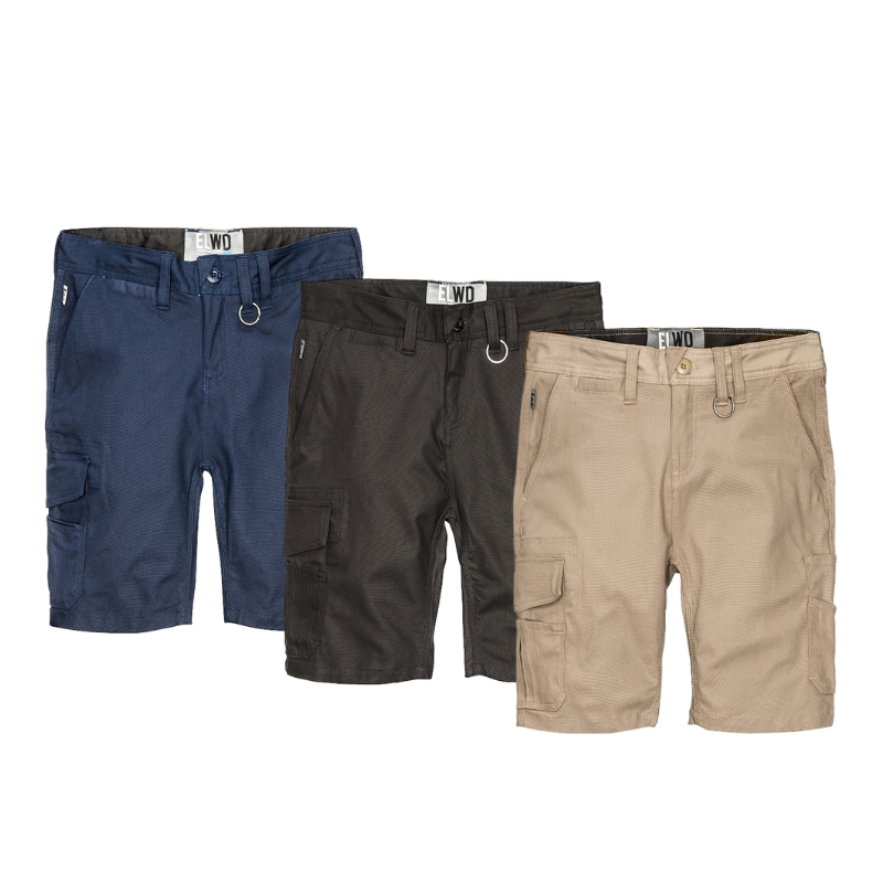 Elwood Womens Basic Short Summer Stretch Comfortable Cargo Workwear EWD603-Collins Clothing Co
