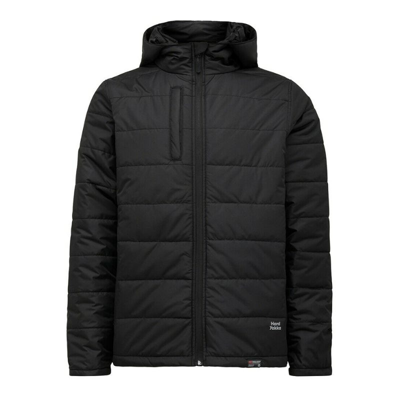 Hard Yakka Mens Puffa 2.0 Jacket Water Repellent Insulated Warm Winter Y06723-Collins Clothing Co