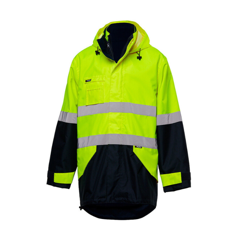 KingGee Hi Vis Reflective Insulated Jacket Construction Waterproof K55010-Collins Clothing Co