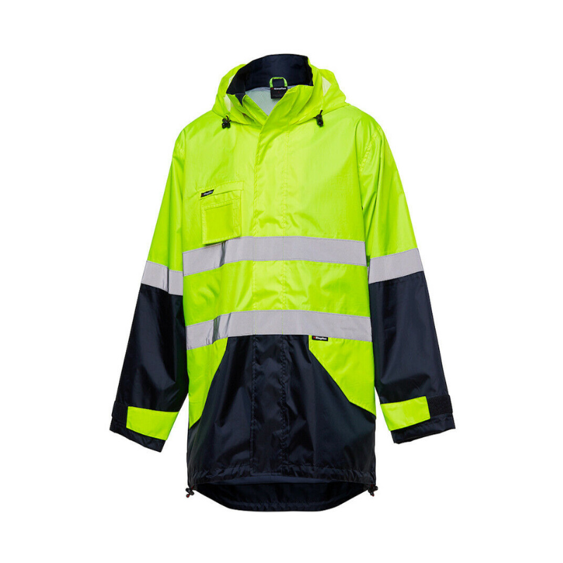 KingGee Lightweight Spray Jacket Waterproof All Season Safety Hi-Vis K55200-Collins Clothing Co