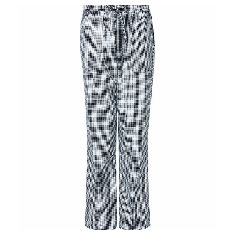 NNT Womens Chef Works Small Check Chef Pants Drawstring Waistband Pant CAT3S7-Collins Clothing Co
