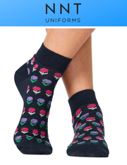 NNT Blossom Bliss Ankle Socks Ink Multi Cotton Rich CATKZC