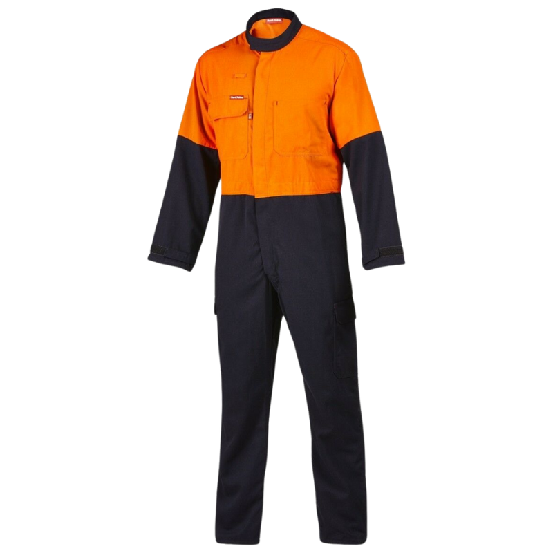 Mens Hard Yakka Protect Hi-Vis 2 Tone Tecasafe Plus Coverall Safety FR Y00302-Collins Clothing Co