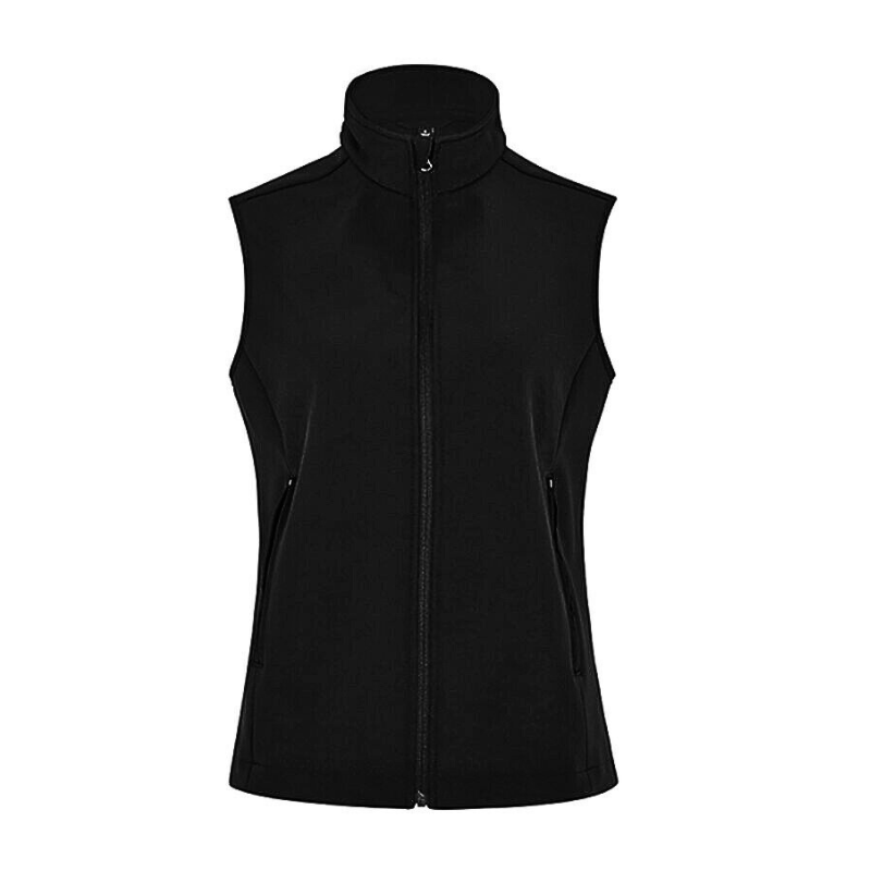 NNT Mens Ladies Bonded Fleece Zip Vest Warmth Black Sleeveless Style CAT748-Collins Clothing Co