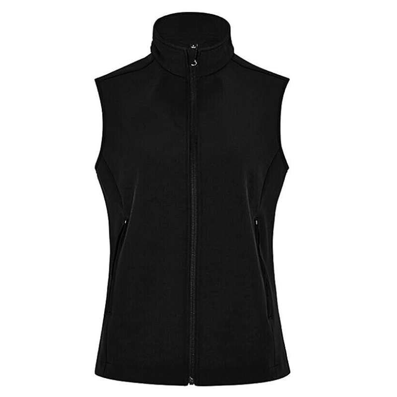 NNT Mens Ladies Bonded Fleece Zip Vest Warmth Black Sleeveless Style CAT748-Collins Clothing Co