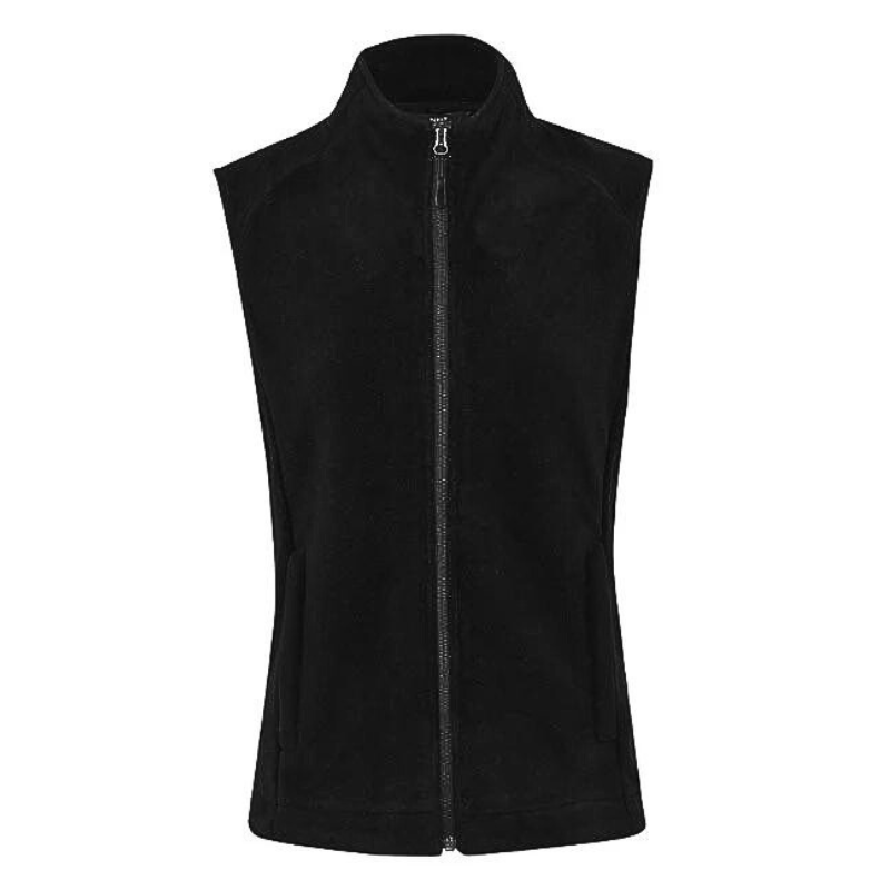 NNT Mens Polar Fleece Vest Classic Fit Black Front Zip Opening Vest CAT745-Collins Clothing Co