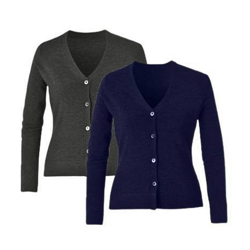 NNT Womens Pure Wool V-Neck Button Up Cardigan Classic Fit CAT518-Collins Clothing Co