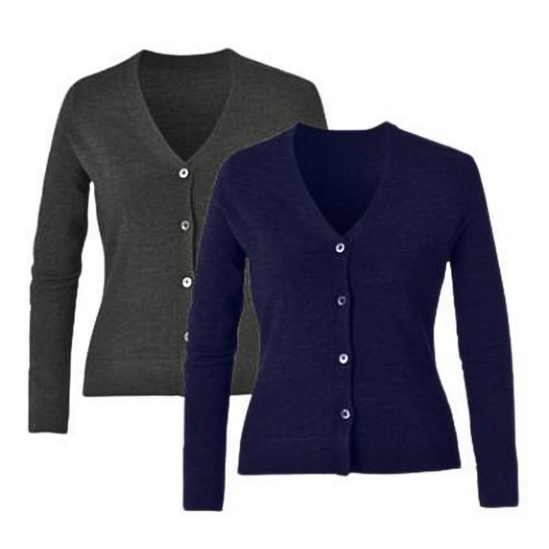 NNT Womens Pure Wool V-Neck Button Up Cardigan Classic Fit CAT518-Collins Clothing Co