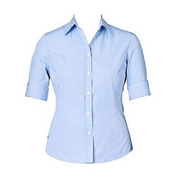 NNT Womens Discontinued Gingham S/S French Cuff Shirt Business Shirt CAT47G-Collins Clothing Co