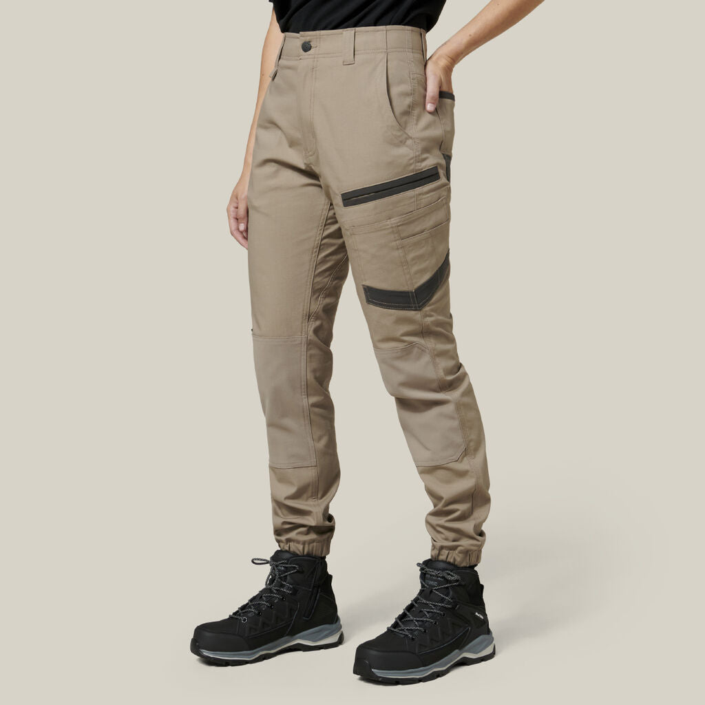 SUPER SALE! Hard Yakka Womens Raptor Long Pants Safety FREE Stretch Belt Y08382