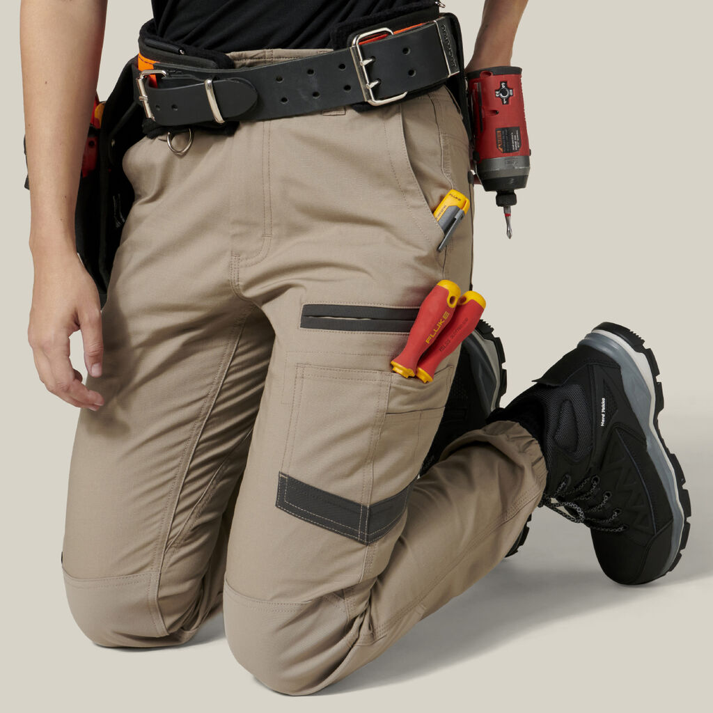 SUPER SALE! Hard Yakka Womens Raptor Long Pants Safety FREE Stretch Belt Y08382