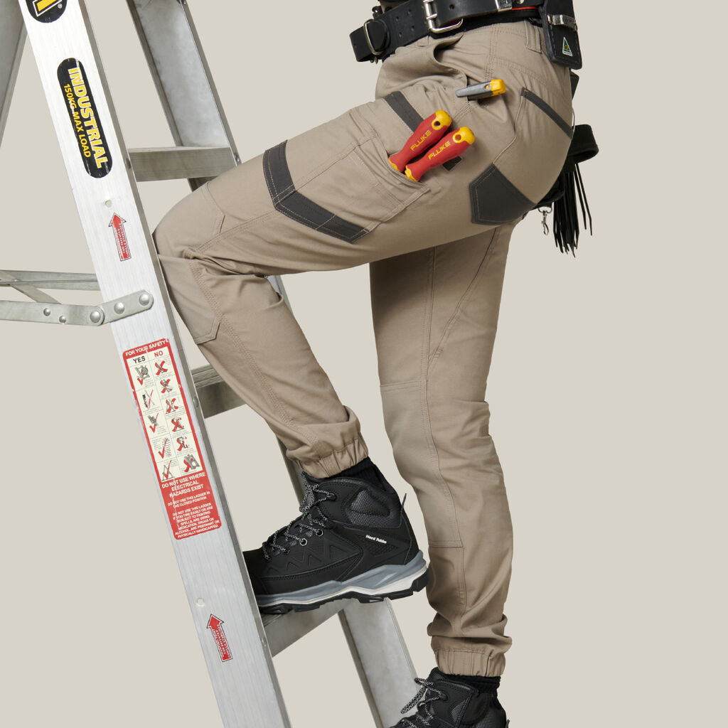 SUPER SALE! Hard Yakka Womens Raptor Long Pants Safety FREE Stretch Belt Y08382