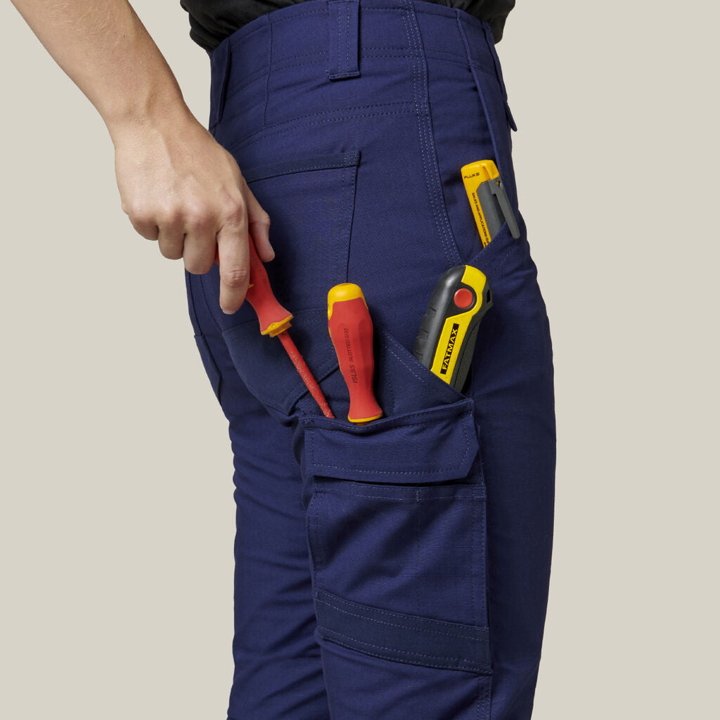 SUPER SALE! Hard Yakka Womens Raptor Long Pants Safety FREE Stretch Belt Y08382