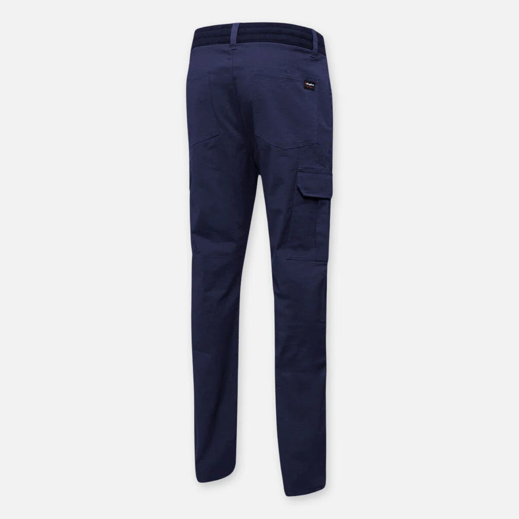 Hard Yakka Mens Hi-Vis Shirt & Comfort Waist Pants Uniform Set Workwear HYSET002